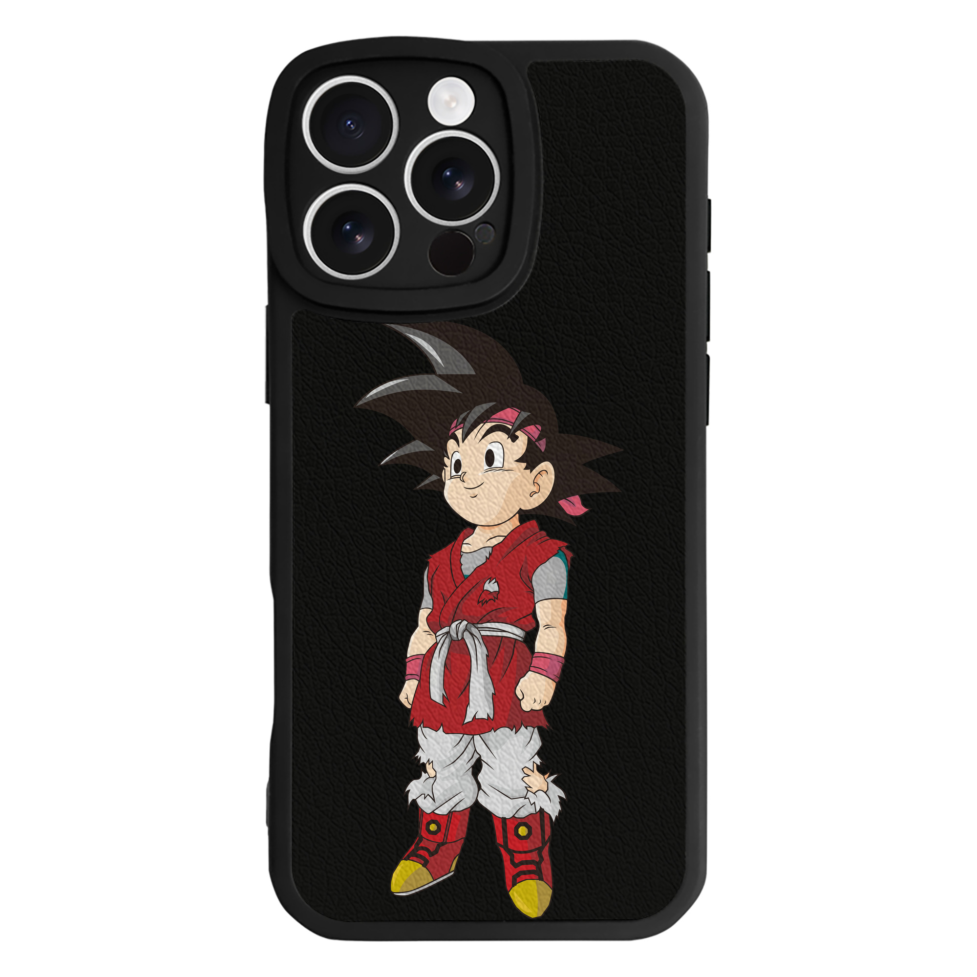 （画像用） ドラゴンボール 孫悟空（そん ごくう）Son Goku カカロット DRAGON BALL Kakarotto 【iPhone 16シリーズ対応】シリコンスマホケース（レザー調） 材質：シリコン